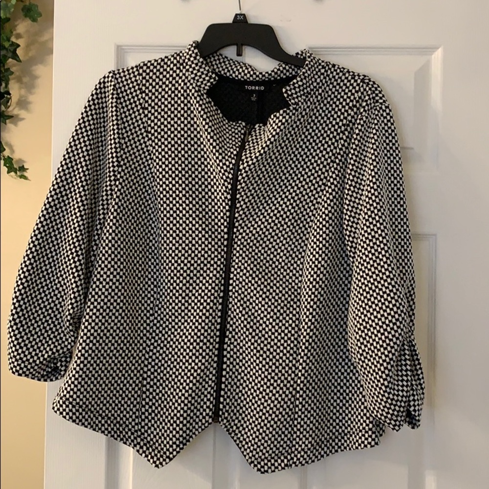 Torrid checkered jacket